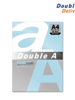 กระดาษสี Double A 80 แกรม แพ็ค 100 แผ่น สีฟ้า Navy Blue