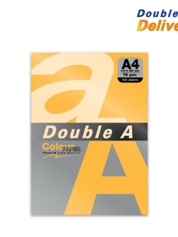 กระดาษสี 75 แกรม แพ็ค 100 แผ่น สีส้มนีออน