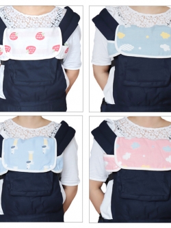 ผ้าซับน้ำลาย ผ้ากันเปื้อนสำหรับหุ้มเป้อุ้มเด็ก กันน้ำลาย-กันแทะ NanaBaby Teething Pads