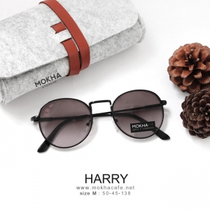 [pre-order] HARRY แว่นทรงหยดน้ำ กรอบโลหะ กว้าง 138 มม. (sizeM)
