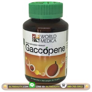 แคปซูลฟักข้าว มะเขือเทศสกัด Gaccopene (ขาวละออ) ขนาด 60 แคปซูล ► ผิวสดใส เปล่งปลั่ง ลดรอยเหี่ยวย่น ป้องกัน UV ลดผิวไหม้จากแดด ดีต่อหัวใจ วิตามินเยอะ และยังไลโคปีน แก้ปัญหา ต่อมลูกหมากโต