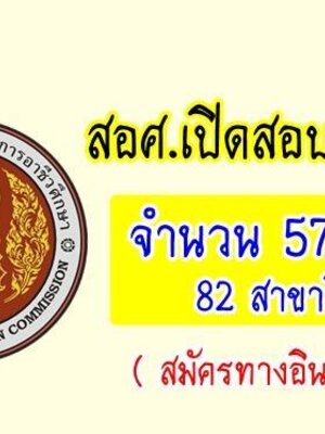 สอศ.เปิดสอบครูผู้ช่วยอาชีวะ 572 อัตรา (สมัครทางอินเทอร์เน็ต) วันที่ 26 เม.ย.-2 พ.ค. 2560