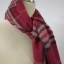 ผ้าพันคอ 100% Wool ลายสก็อตสีแดง สวยมาก อุ่นติดลบ /ของใหม่/