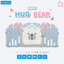 Bebeplay คอกกั้นเด็ก รุ่น Hug Bear คอกกั้นเด็กเกาหลี พรีเมี่ยม สีพาสเทล (สี Blue & Pink & White)