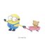 กาชาปองมินเนี่ยน Minions Bob + Tim Goodtime Figures 2