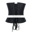 คอร์เซ็ท Corset ครึ่งตัว steel bone 26 แท่ง เกรดพรีเมี่ยม สีดำ