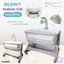 (14432) GLOWY Bedside Crib รุ่น Snug & Play 2 ชั้น พร้อมมุ้งและโมบายมีเสียง