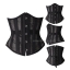 Corset คอร์เซ็ต รัดใต้อก รุ่น 26 Double Steel Bone Heavy Duty ตะข่าย - XL สีดำ