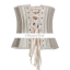 Corset คอร์เซ็ท ครึ่งตัว steel bone 26 แท่ง เกรดพรีเมี่ยม สีเนื้อทอง