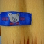 ผ้าพันคอเด็ก ผ้าฟลีซหนาอุ่นติดลบ สีเหลืองสด