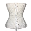 คอร์เซ็ท Corset สีขาวครีม ซิปด้านข้าง