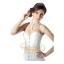 คอร์เซ็ท Corset สีขาวสุดเซ็กซี่ ผ้า SPANDEX ปั้มลาย เนื้อดี ตัดเย็บเยี่ยม !!