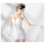 คอร์เซ็ท Corset สีขาวสุดเซ็กซี่ ผ้า SPANDEX ปั้มลาย เนื้อดี ตัดเย็บเยี่ยม !!